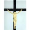 Image 2 : A CARVED IVORY CRUCIFIX ON WOODEN CROSS AND BASE