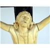 Image 3 : A CARVED IVORY CRUCIFIX ON WOODEN CROSS AND BASE