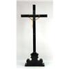 Image 5 : A CARVED IVORY CRUCIFIX ON WOODEN CROSS AND BASE