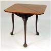 Image 5 : A CHIPPENDALE-STYLE CARVED MAHOGANY HANDKERCHIEF-FORM GAMES TABLE