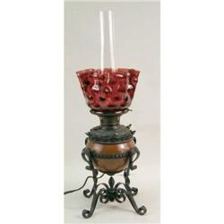 A VICTORIAN STYLE FLUID LAMP