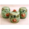 Image 7 : A GROUP OF CERAMIC POLYCHROME-DECORATED KITCHEN ARTICLES