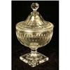 Image 1 : A COLORLESS GLASS FOOTED COVERED COMPOTE
