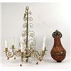 Image 1 : A GILT METAL SIX-ARM CHANDELIER