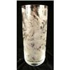 Image 1 : A COLORLESS ETCHED GLASS CYLINDRICAL VASE
