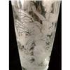 Image 2 : A COLORLESS ETCHED GLASS CYLINDRICAL VASE