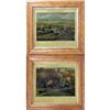 Image 1 : TWO FRAMED POLYCHROME ENGRAVINGS