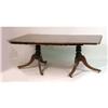 Image 1 : A REGENCY-STYLE MAHOGANY TWO-PEDESTAL DINING TABLE