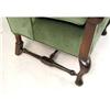 Image 4 : A BROWN-PAINTED WALNUT EASY CHAIR