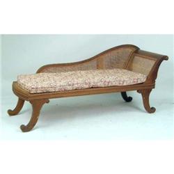 AN ANGLO-INDIAN STYLE CHAISE LOUNGE