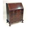 Image 1 : A CHIPPENDALE-STYLE MAHOGANY OXBOW DESK