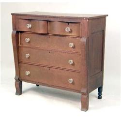 A EMPIRE CHEST OF DRAWERS
