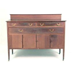A FEDERAL-STYLE INLAID MAHOGANY SIDEBOARD