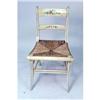 Image 3 : A PAIR OF FEDERAL STYLE RUSH SEAT POLYCHROME AND PAINT-DECORATED FANCY CHAIRS
