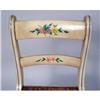 Image 4 : A PAIR OF FEDERAL STYLE RUSH SEAT POLYCHROME AND PAINT-DECORATED FANCY CHAIRS