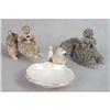 Image 1 : A GROUP OF THREE PORCELAIN POODLES