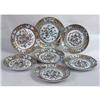 Image 1 : A SET OF SIX POLYCHROME PARCEL-GILT DECORATED PORCELAIN LUNCHEON PLATES