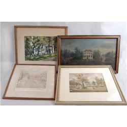 A GROUP OF FOUR MIXED MEDIA