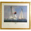 Image 6 : A GROUP OF THREE FRAMED AMERICA`S CUP PRINTS