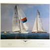 Image 7 : A GROUP OF THREE FRAMED AMERICA`S CUP PRINTS