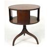 Image 1 : A REGENCY-STYLE LEATHER-INSET MAHOGANY DRUM TABLE