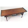 Image 3 : A DANISH MODERN MAHOGANY, WALNUT AND RATTAN LOW TABLE