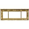 Image 1 : A GILDED AND GOLD-PAINTED HORIZONTAL TRIPARTATE PIER MIRROR