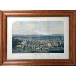 A GROUP OF EIGHT FRAMED POLYCHROME ENGRAVINGS