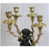 Image 3 : A PAIR OF GILT-BRONZE AND EBONIZED CLASSICAL-THEMED CANDELABRA