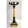 Image 2 : A PAIR OF GILT-BRONZE AND EBONIZED MARBLE CANDELABRA