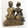 Image 3 : A MOVEABLE GILT-BRONZE SCULPTURE OF A WELL-DRESSED YOUNG COUPLE
