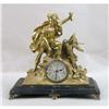 Image 1 : A GILT METAL FIGURAL MANTLE CLOCK