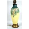 Image 2 : A YELLOW AND GREEN WISTERIA PATTERN AMERICAN ART POTTERY VASE