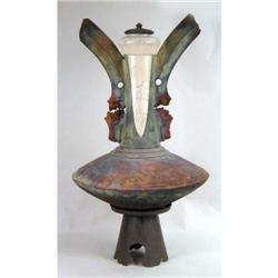 A MIXED MEDIA ABSTRACT SCULPTURE