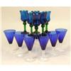 Image 1 : A GROUP OF TWENTY-TWO COBALT BLUE GLASSES