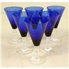 Image 4 : A GROUP OF TWENTY-TWO COBALT BLUE GLASSES
