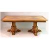 Image 1 : A NEOCLASSICAL-STYLE BRASS-MOUNTED BIRCH TWO-PEDESTAL DINING TABLE