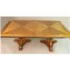 Image 3 : A NEOCLASSICAL-STYLE BRASS-MOUNTED BIRCH TWO-PEDESTAL DINING TABLE