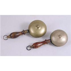 TWO "CLAPPER" BELLS