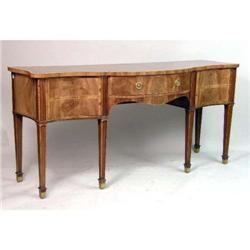 A GEORGE III STYLE MAHOGANY SIDEBOARD