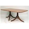 Image 1 : A GEORGIAN STYLE TWIN PEDESTAL MAHOGANY DINING TABLE