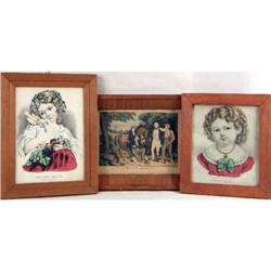 A PAIR OF CURRIER & IVES HAND-COLORED PRINTS