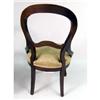 Image 5 : A PAIR OF WALNUT VICTORIAN CARVED AND MOLDED OPEN BALLOON BACK SIDE CHAIRS