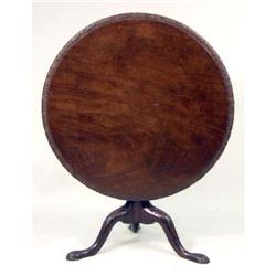 A MAHOGANY VICTORIAN TEA TABLE