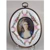 Image 5 : A PAIR OF HAND-PAINTED PORCELAIN KPM CIRCULAR PORTRAIT PLAQUES