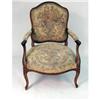 Image 9 : A GROUP OF THREE LOUIS XV- AND LOUIS XVI-STYLE CHAIRS, comprising two Louis XV-style bergeres, and a