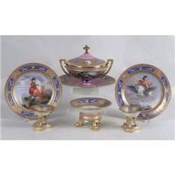 A PARTIAL SET OF IMPORTANT  ANTIQUE ROYAL VIENNA PORCELAIN FROM THE RUSSIAN IMPERIAL EXHIBIT