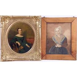 A FRAMED OIL ON BOARD