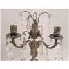 Image 3 : A PAIR OF TWO-LIGHT SILVER-PLATED CANDELABRUM