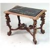 Image 1 : A ENGLISH OAK INSET MARBLE TOP OCCASIONAL TABLE